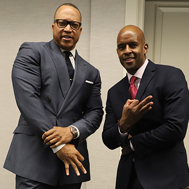 Justin D. Miller, Esq, '99 and Kyle Butts '93